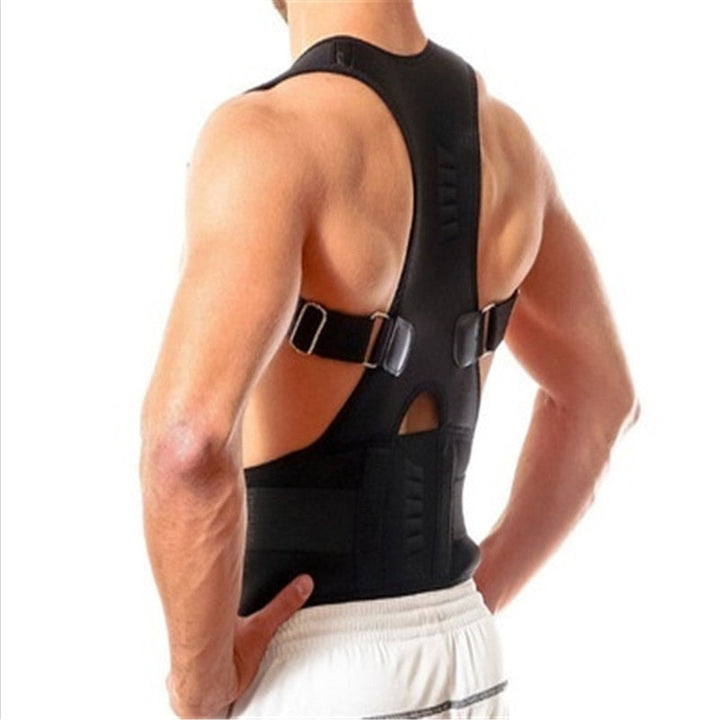 Adjustable Back Posture Corrector | Breathable Support Brace | Magnetic Inserts &amp; Custom Fit