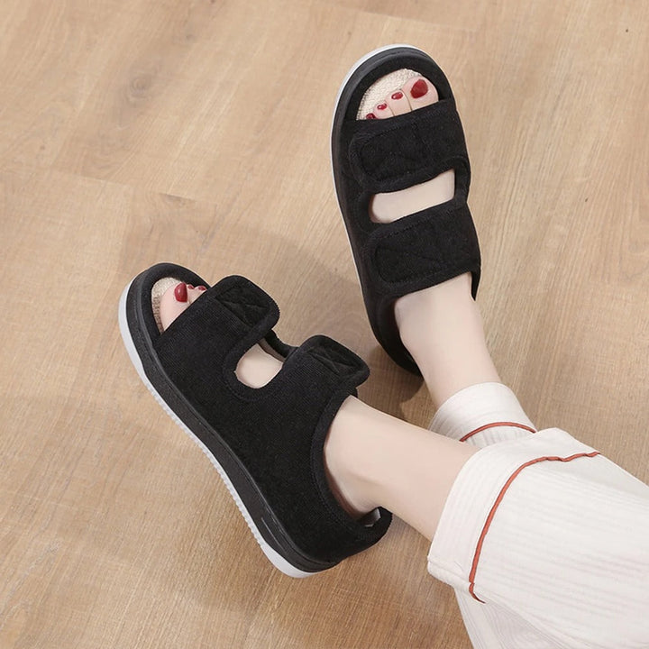 Adjustable Comfort Sandals | Wide Fit Design | Supportive Footwear for Sensitive &amp; Swollen Feet