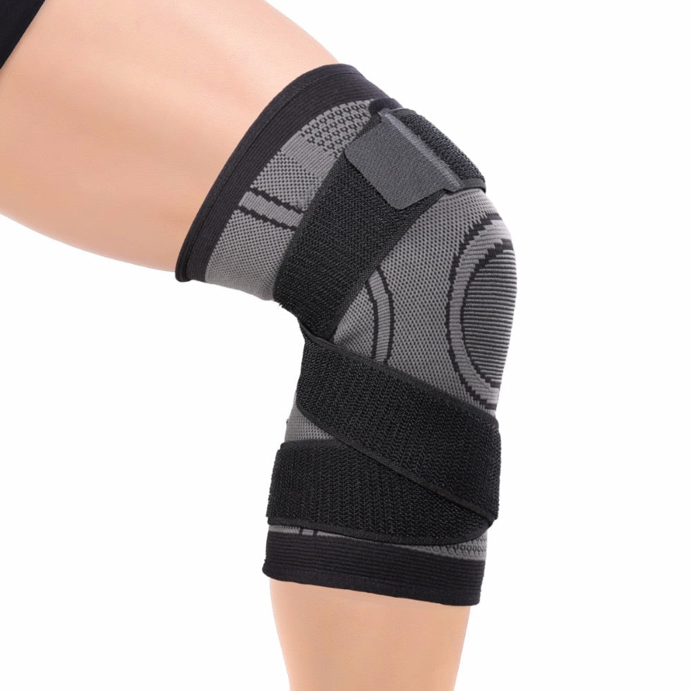 Adjustable Knee Support Brace | Breathable 3D Knit | Flexible Compression &amp; Secure Fit for Workouts