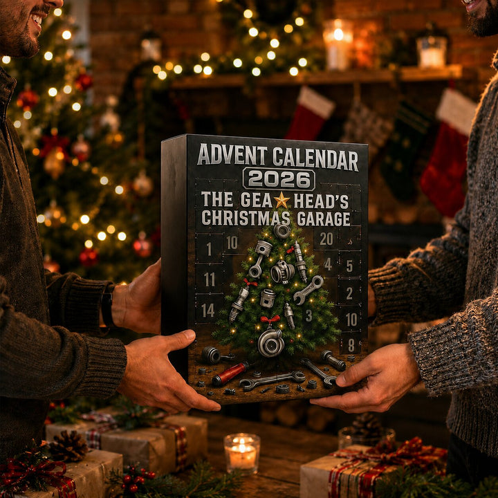 Automotive Parts Advent Calendar 2026 | 24 Garage-Themed Ornament Surprises | Holiday Countdown Collection
