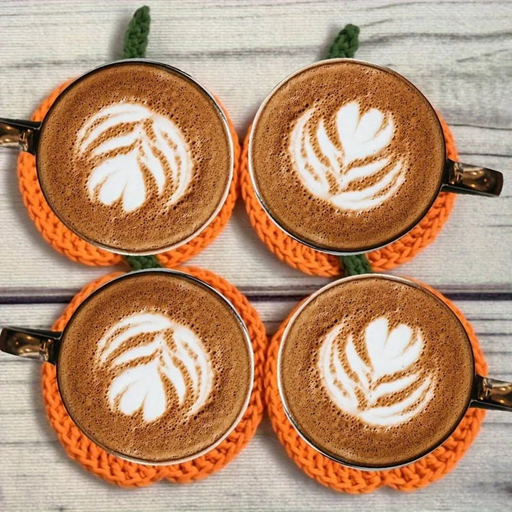 Autumn Pumpkin Coaster | Handmade Crochet Table Decor | Seasonal Heat-Resistant Accent