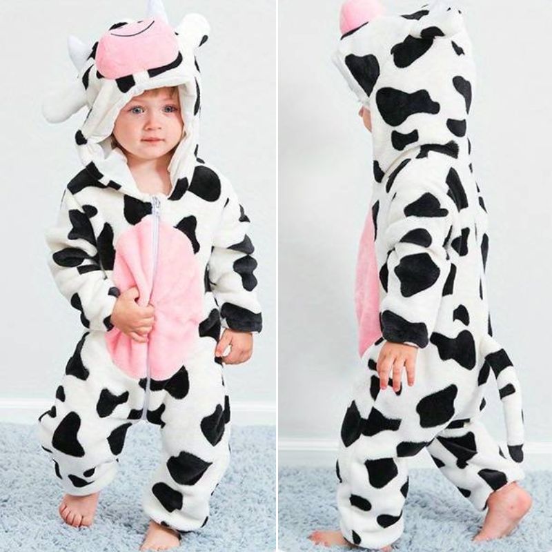 Baby Animal Overall | Hooded One-Piece | Cozy Winter Comfort