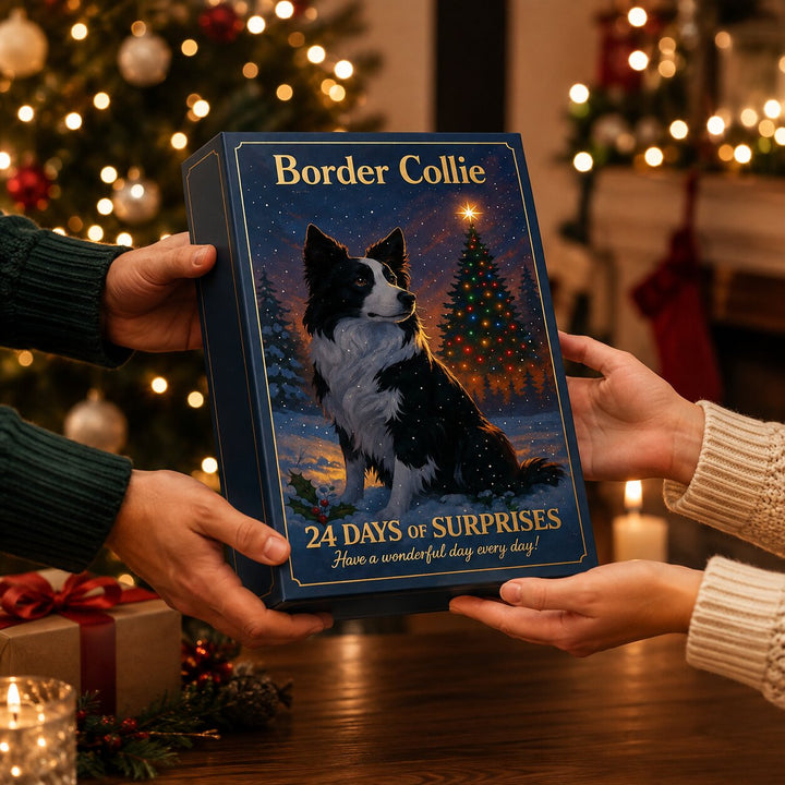 Border Collie Advent Calendar 2026 | 24 Dog-Themed Ornament Surprises | Holiday Countdown Collection