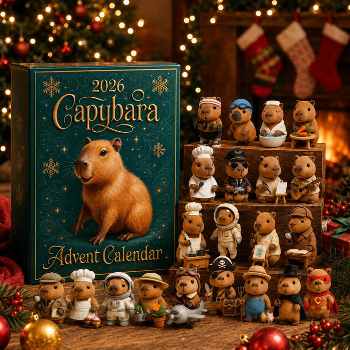 Capybara Advent Calendar 2026 | 24 Cute Ornament Surprises | Holiday Countdown Collection