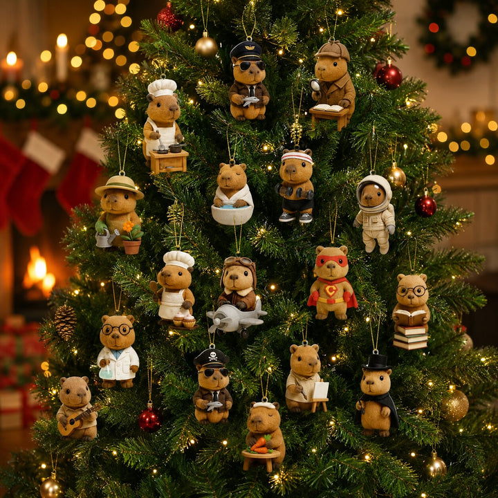 Capybara Advent Calendar 2026 | 24 Cute Ornament Surprises | Holiday Countdown Collection