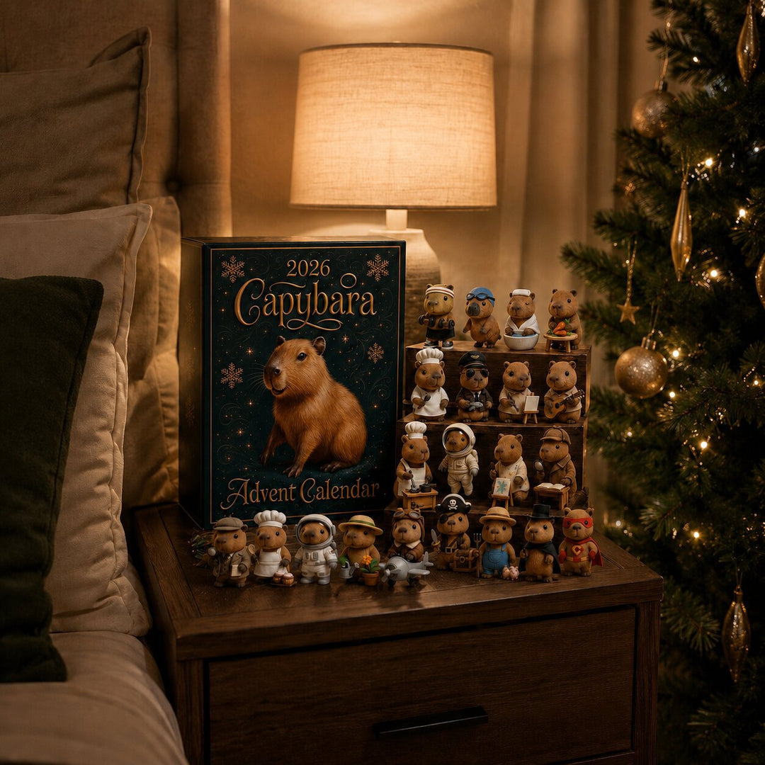Capybara Advent Calendar 2026 | 24 Cute Ornament Surprises | Holiday Countdown Collection