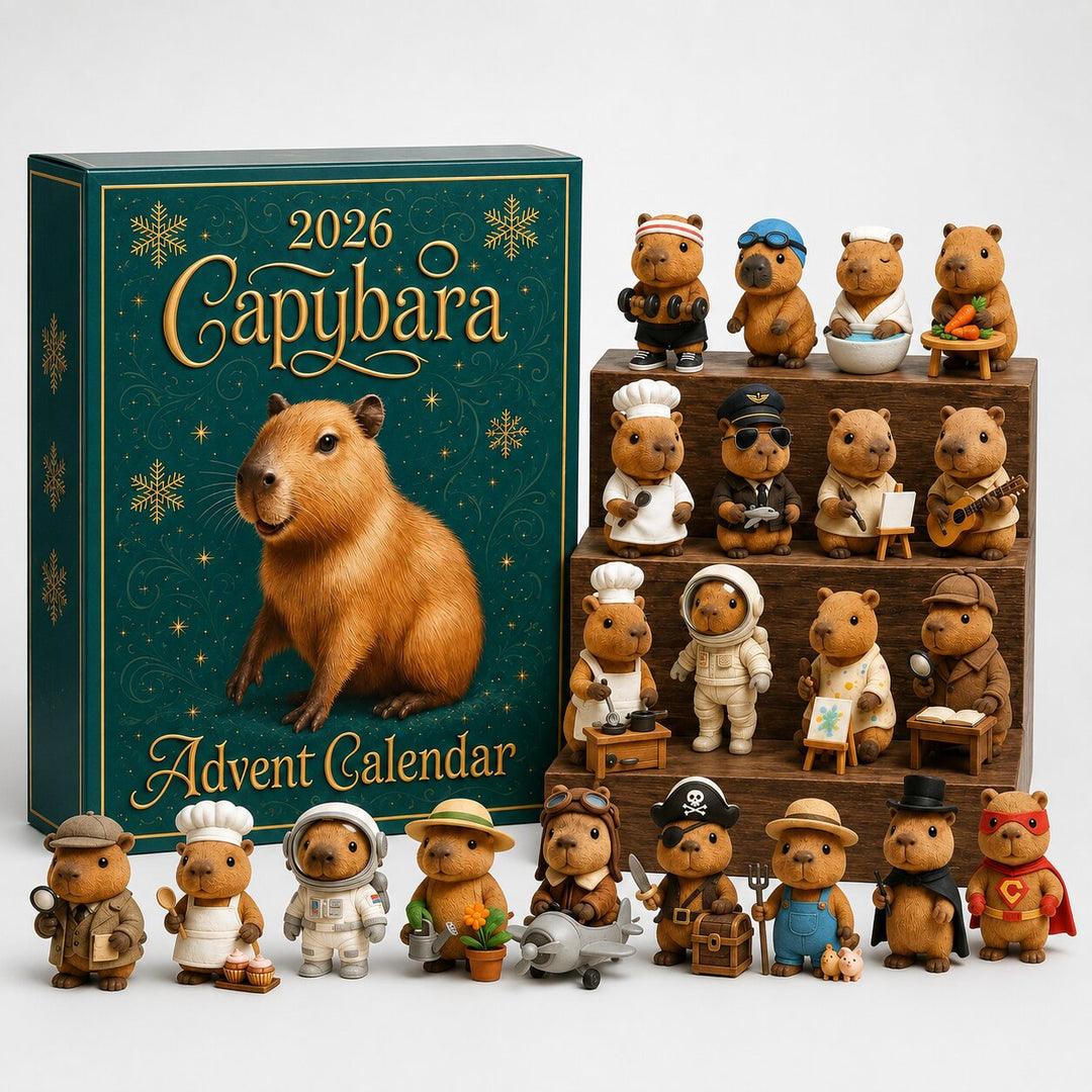 Capybara Advent Calendar 2026 | 24 Cute Ornament Surprises | Holiday Countdown Collection