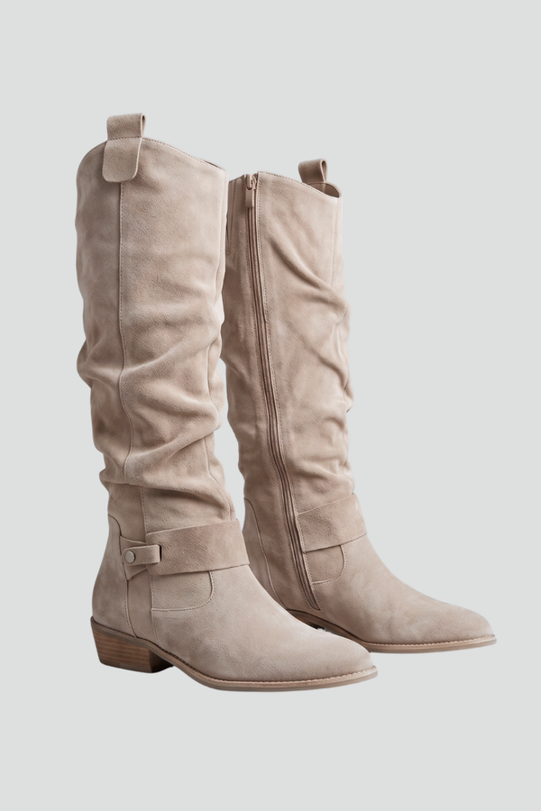 Charlotte - Orthopedic Women's Fall Knee High Boots with Western Details