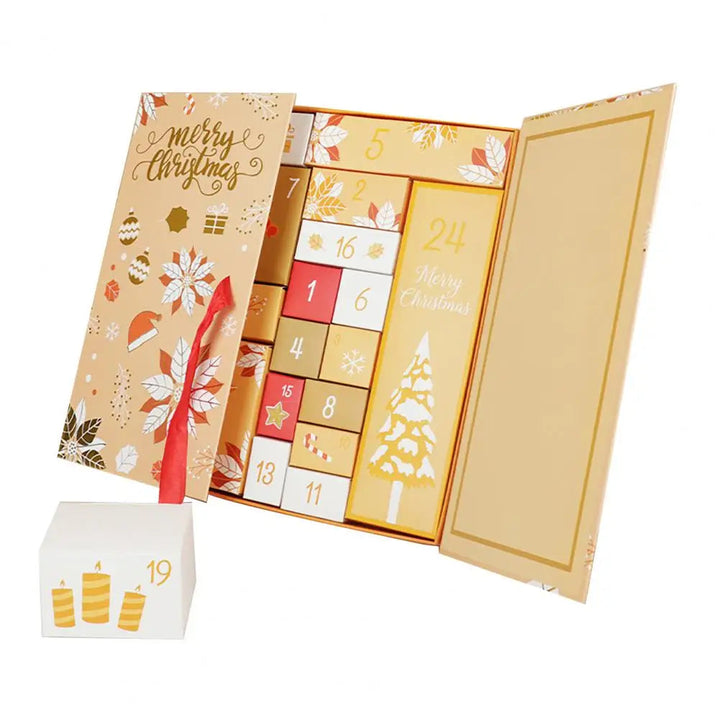 Christmas Advent Calendar | 24 Fillable Gift Boxes | DIY Holiday Countdown Display