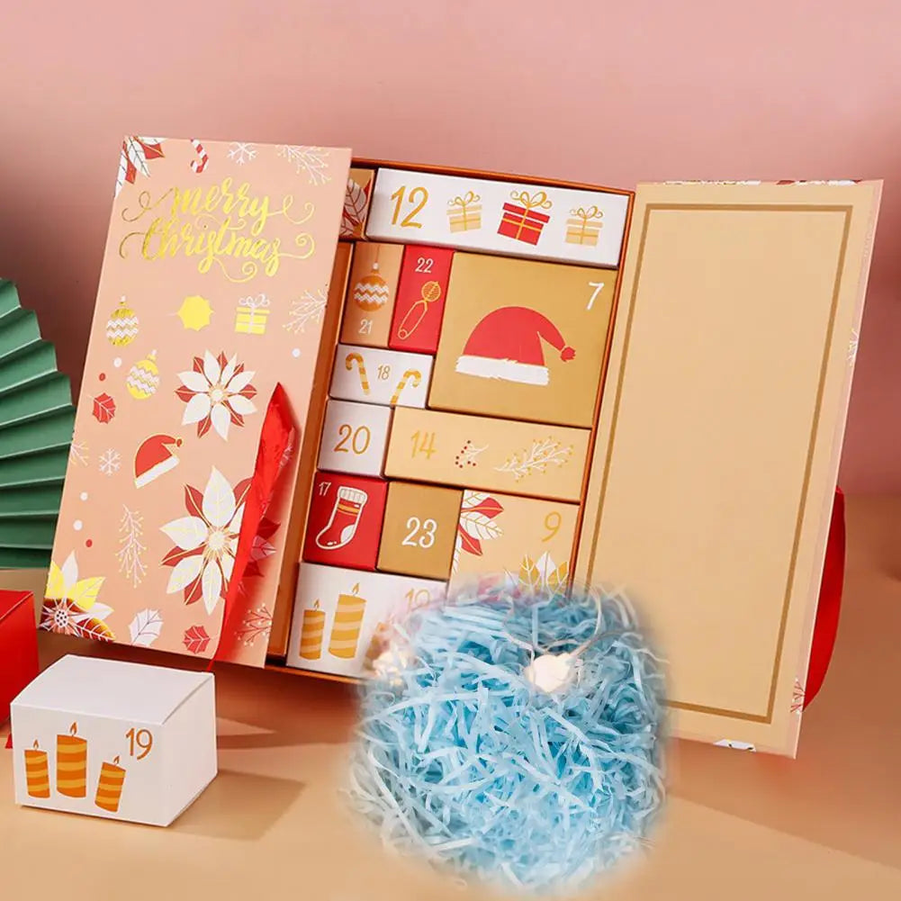 Christmas Advent Calendar | 24 Fillable Gift Boxes | DIY Holiday Countdown Display