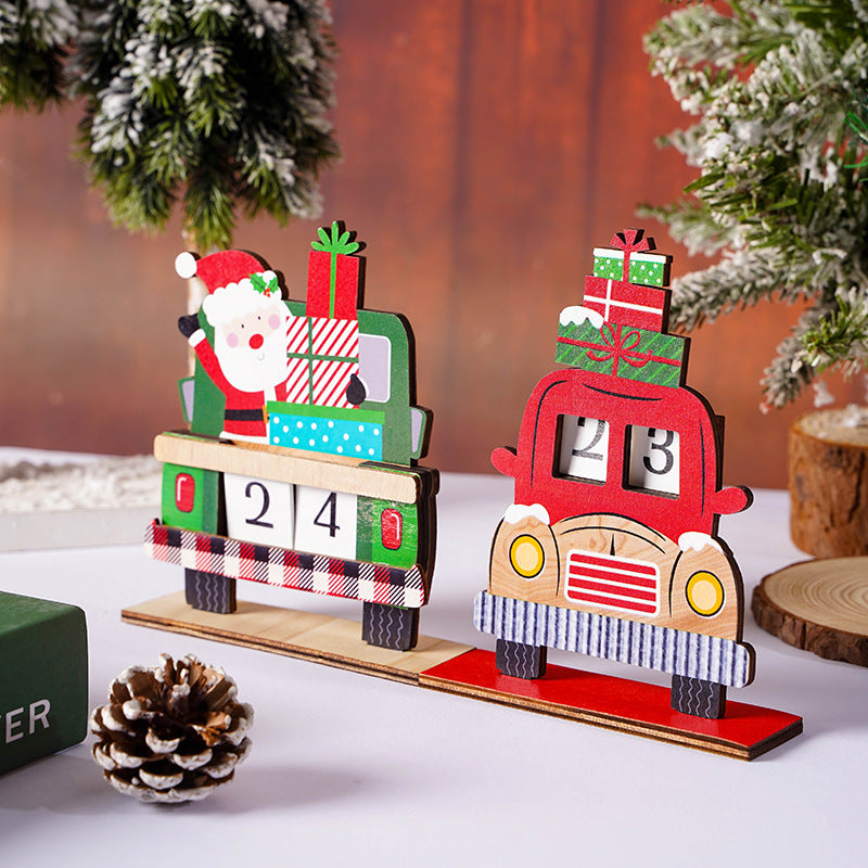 Christmas Advent Calendar | Santa Truck Design | 24-Day Holiday Countdown Display