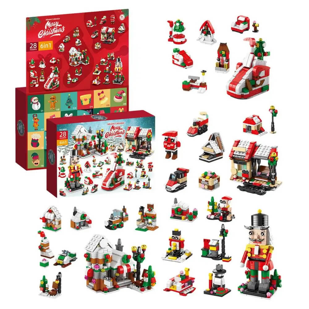 Christmas Building Block Advent Calendar – 24-Day DIY Construction Set for Kids