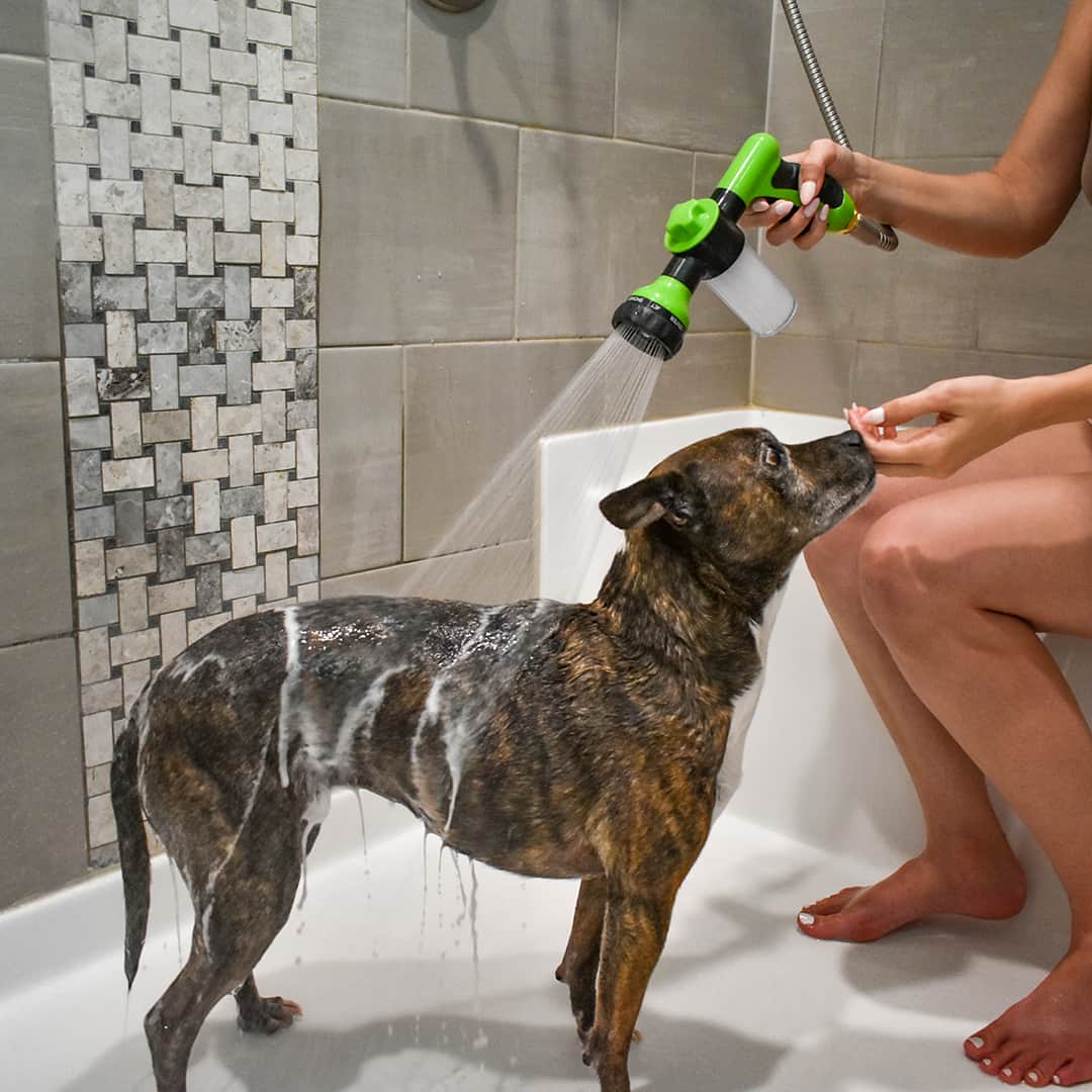 Dog Shower Sprayer | 360° Water Flow | Adjustable Water Control Grooming Tool