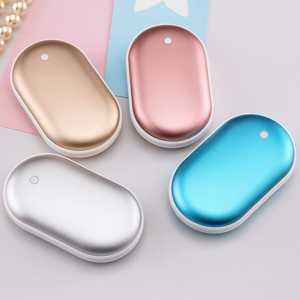 Electric Hand Warmer | Rechargeable Power Bank | 5200mAh Battery | 3 Heat Settings