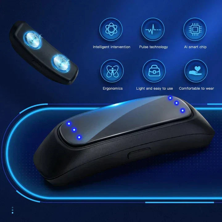 Electronic Anti-Snoring Device | EMS Pulse Vibration | Portable Design &amp; USB Rechargeable