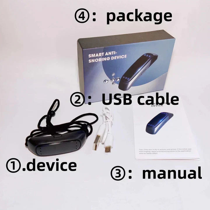 Electronic Anti-Snoring Device | EMS Pulse Vibration | Portable Design &amp; USB Rechargeable