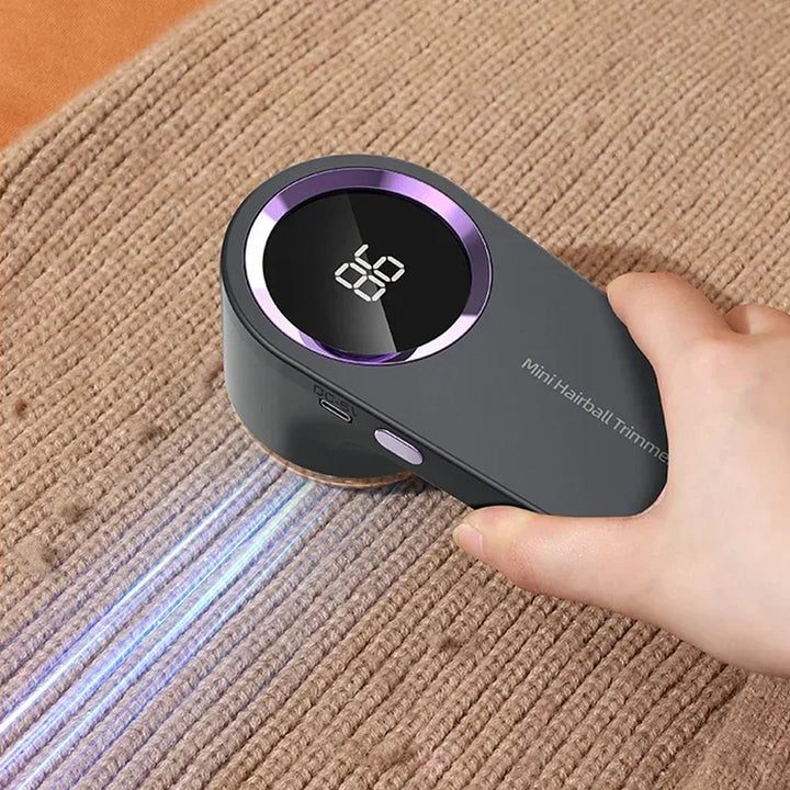 Fabric Shaver | 8000 RPM Motor | 6 Stainless Steel Blades | LED Display | USB-C Rechargeable