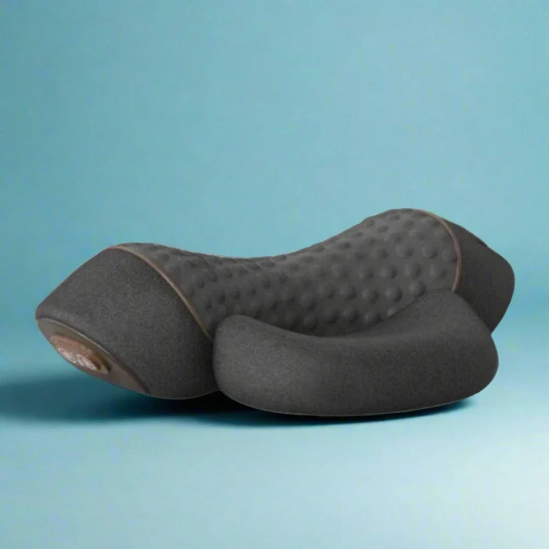 Heated Neck and Back Massage Pillow with Traction and Vibration Therapy