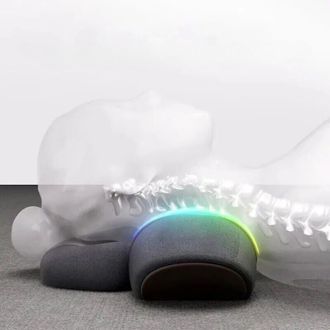 Heated Neck and Back Massage Pillow with Traction and Vibration Therapy