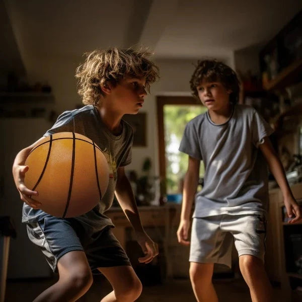 Indoor Basketball | Noise-Reducing Soft Bounce | Quiet Training Ball | Large Size