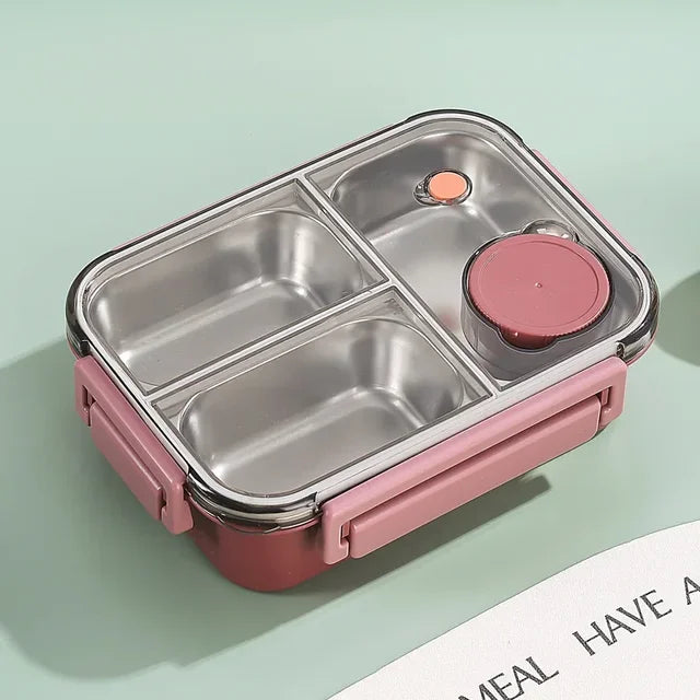 Lunch Box | Insulated Food Container with Stainless Steel Compartments