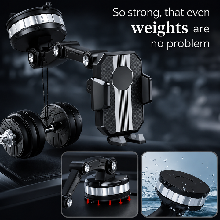 Magnetic Car Phone Mount | Foldable Dashboard Phone Holder | Universal Hands-Free Smartphone Stand