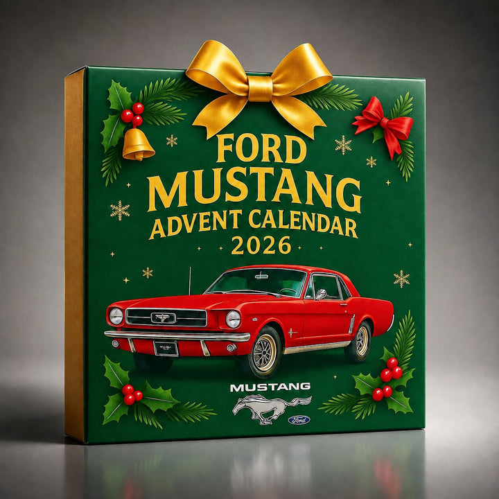 Muscle Car Advent Calendar 2026 | 24 Car-Themed Ornament Surprises | Holiday Countdown Collection