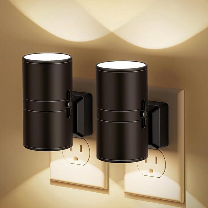 Plug-In Night Light | Auto Light Sensor &amp; Adjustable Brightness | 100 Lumens LED Design