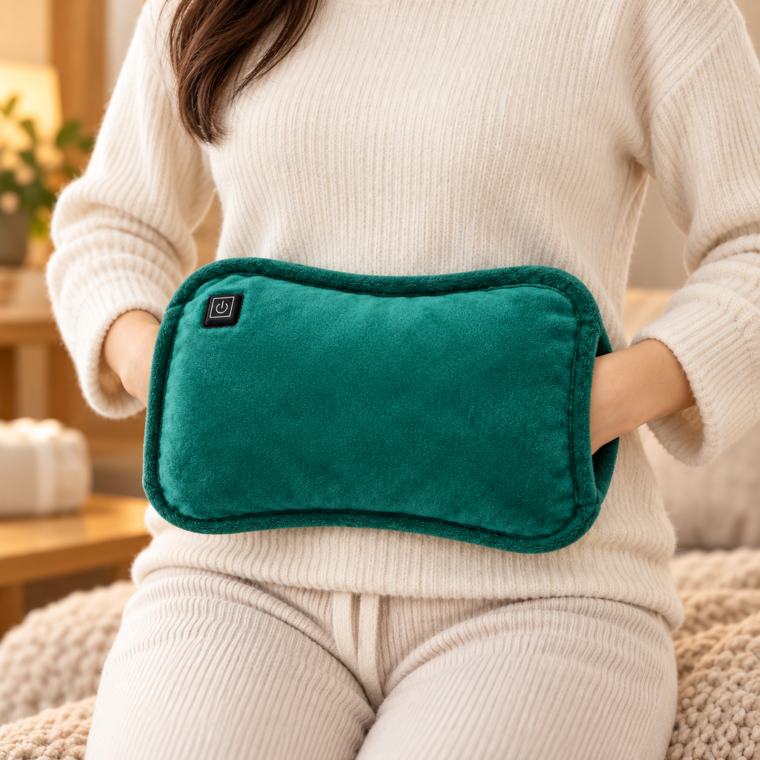 Portable Electric Heating Pad | USB Rechargeable | Compact Pillow-Style Warmer for Hands &amp; Abdomen