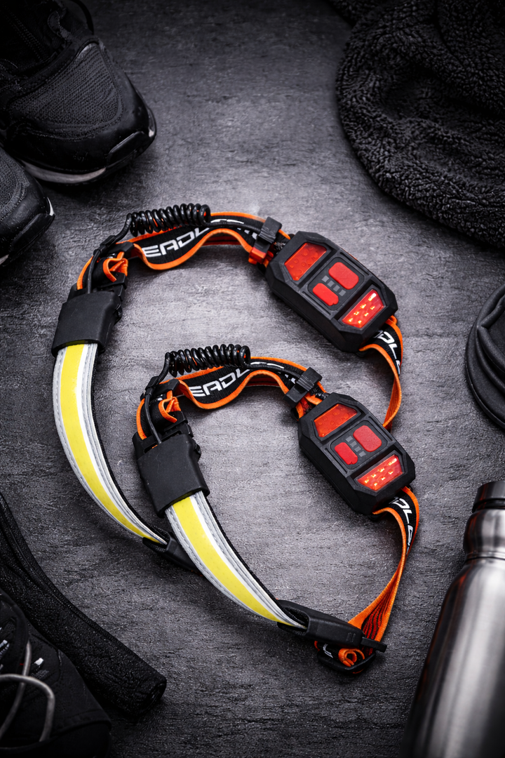 Rechargeable Headlamp | 1000 Lumens | 230° Wide Beam Waterproof LED Light 2-Pack