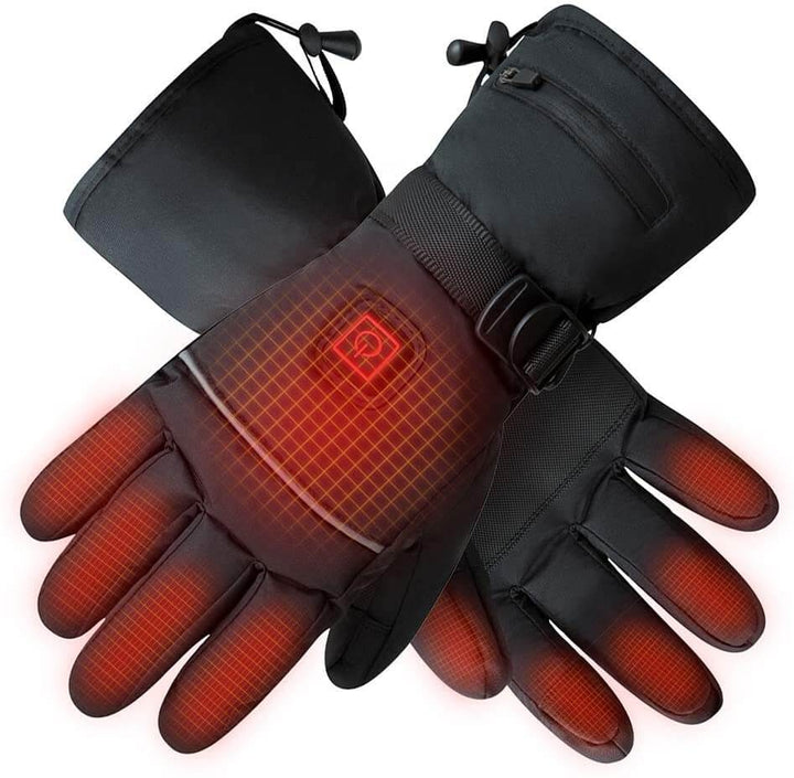 Rechargeable Heated Gloves with Touchscreen-Compatible Fingertips