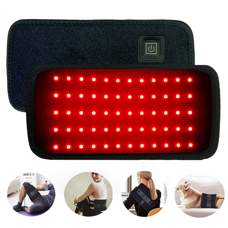 Red Light Therapy Wrap | 660nm Red &amp; 850nm Near-Infrared LEDs | 60W Portable Light Therapy Device