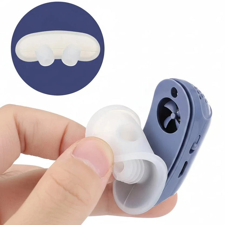 Sleep Support Device | Compact Nasal Design | Rechargeable Overnight Comfort Aid