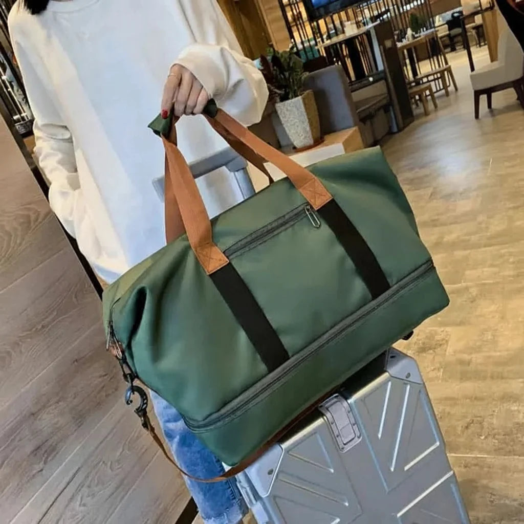 Sports Duffel Bag | Shoe Compartment &amp; Wet Pocket | Travel &amp; Gym Weekender