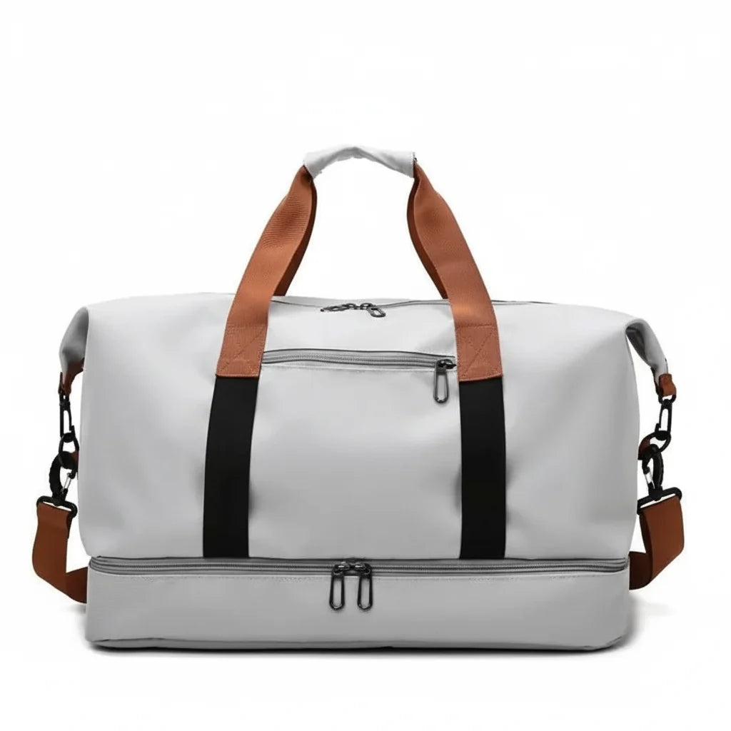 Sports Duffel Bag | Shoe Compartment &amp; Wet Pocket | Travel &amp; Gym Weekender