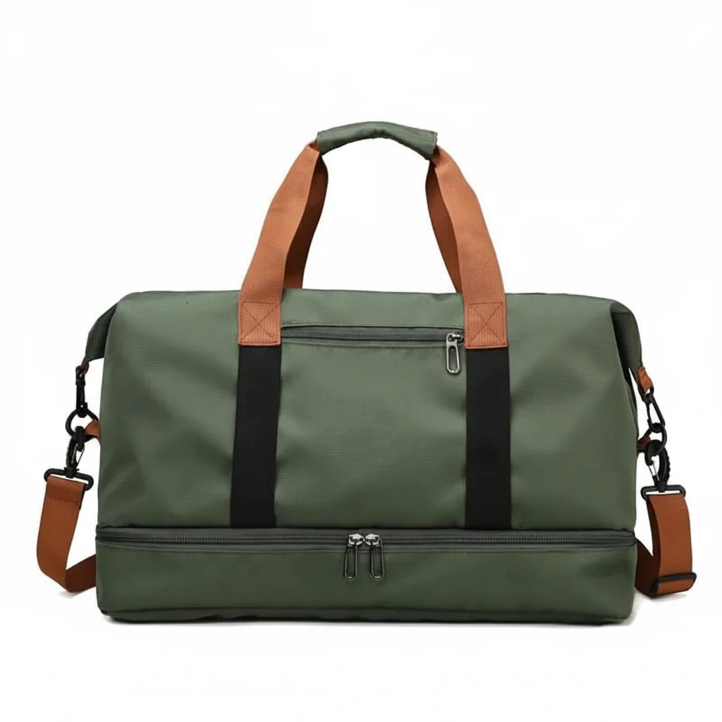 Sports Duffel Bag | Shoe Compartment &amp; Wet Pocket | Travel &amp; Gym Weekender