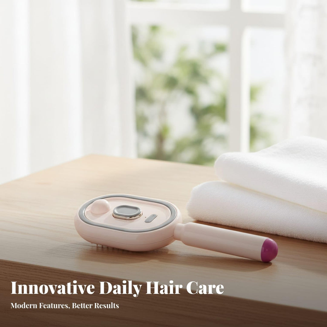 Steam Hair Styling Brush | 3-in-1 Mist Sprayer, Detangling Comb &amp; Scalp Massage Tool