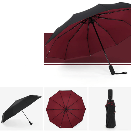 Storm Umbrella | Windproof Design | Automatic Open | 43.3 in Canopy