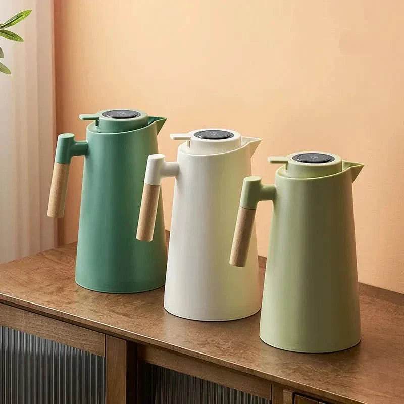 Thermal Carafe with Temperature Display | 1 Liter Insulated Coffee &amp; Tea Carafe
