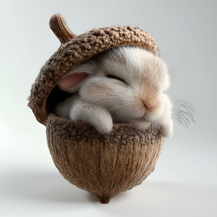 Woodland Animal Acorn Christmas Tree Ornament – Forest Animal Holiday Décor