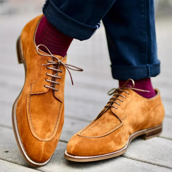 Wyatt - Men's Dress Shoes Lace Up Derby Style with Round Toe Casual Fit